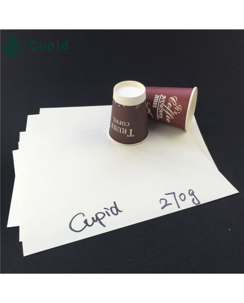 270 gsm pe coated paper cup in sheet